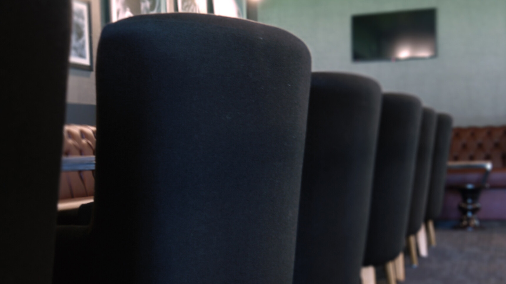 Deadgood Love Lounge Chairs Black Fabric Detail Image