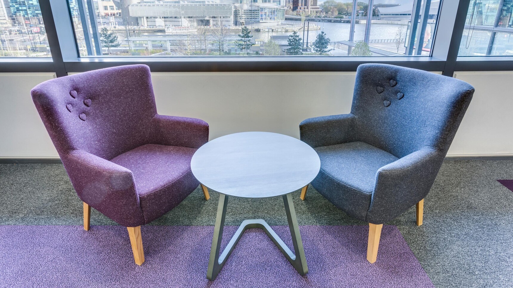 Deadgood Love Lounge Chairs Purple Upholstery Blue Upholstery At Table Family Image