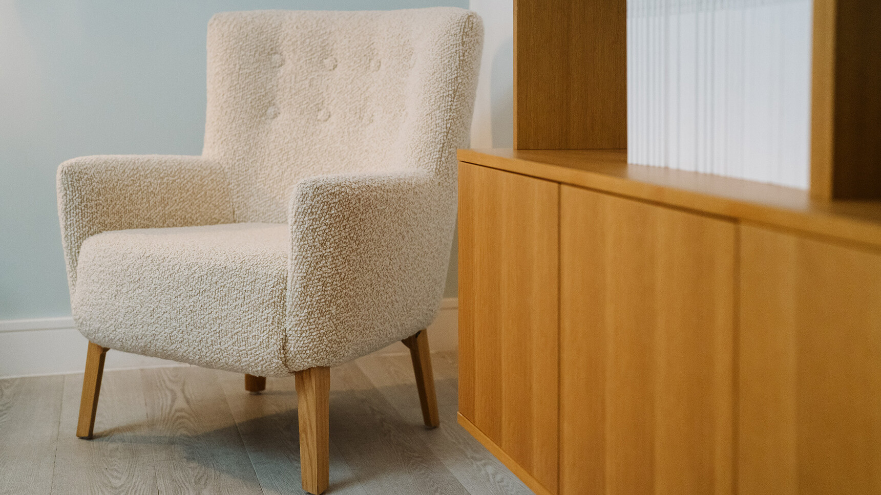 Deadgood Love Lounge Chair White Upholstery Family Image