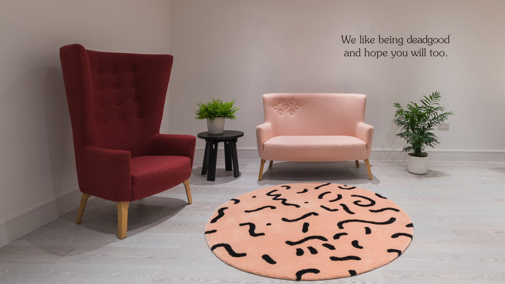 Deadgood LovedUp Lounge Chair With Love Double Chair In Situ