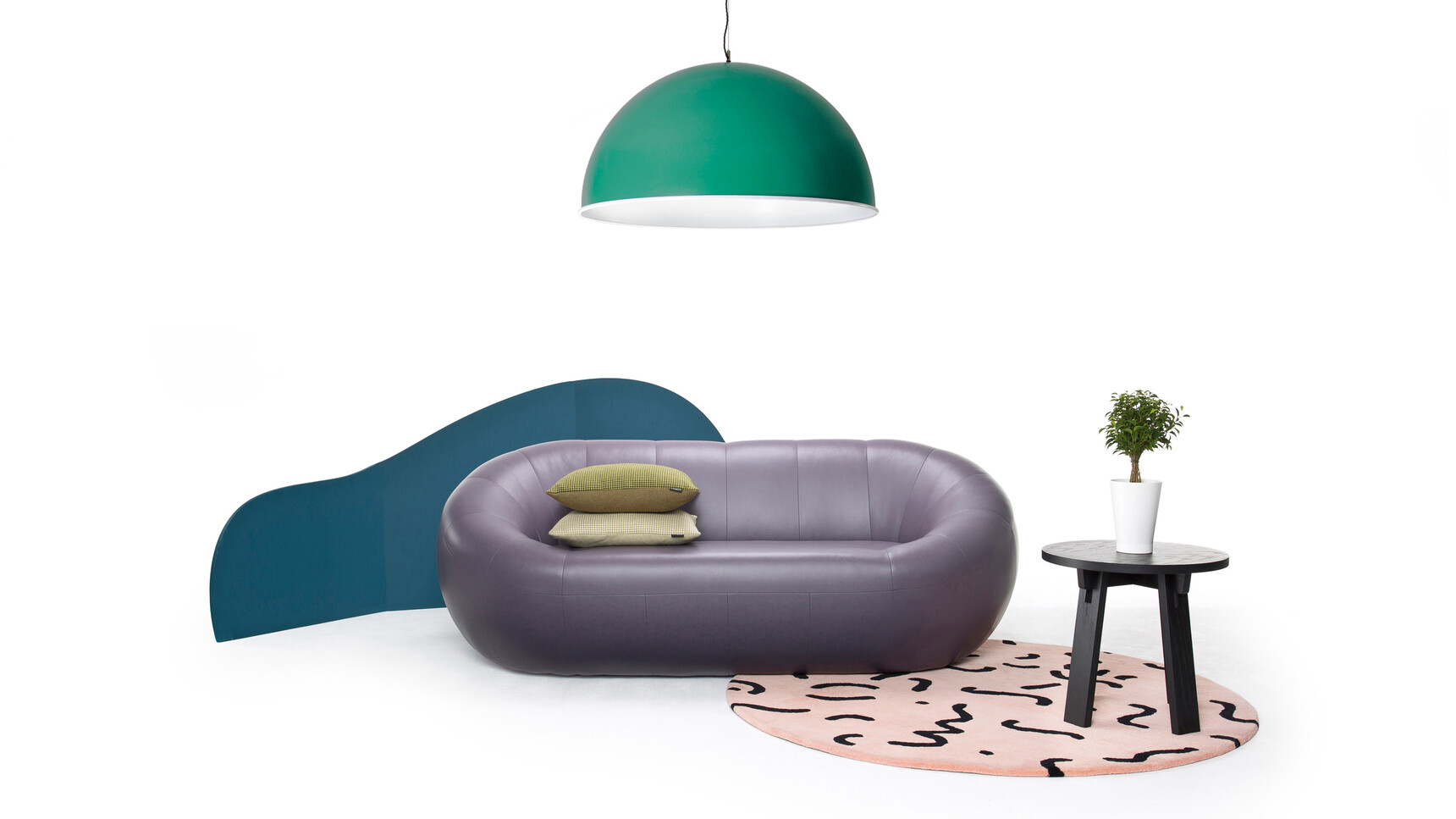 Deadgood Marra Side Table Jet Black Finish With Capsule Sofa Family Image