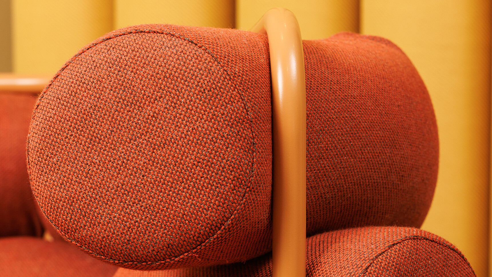 Deadgood Noodle Lounge Chair Detail Image Of Frame And Upholstery