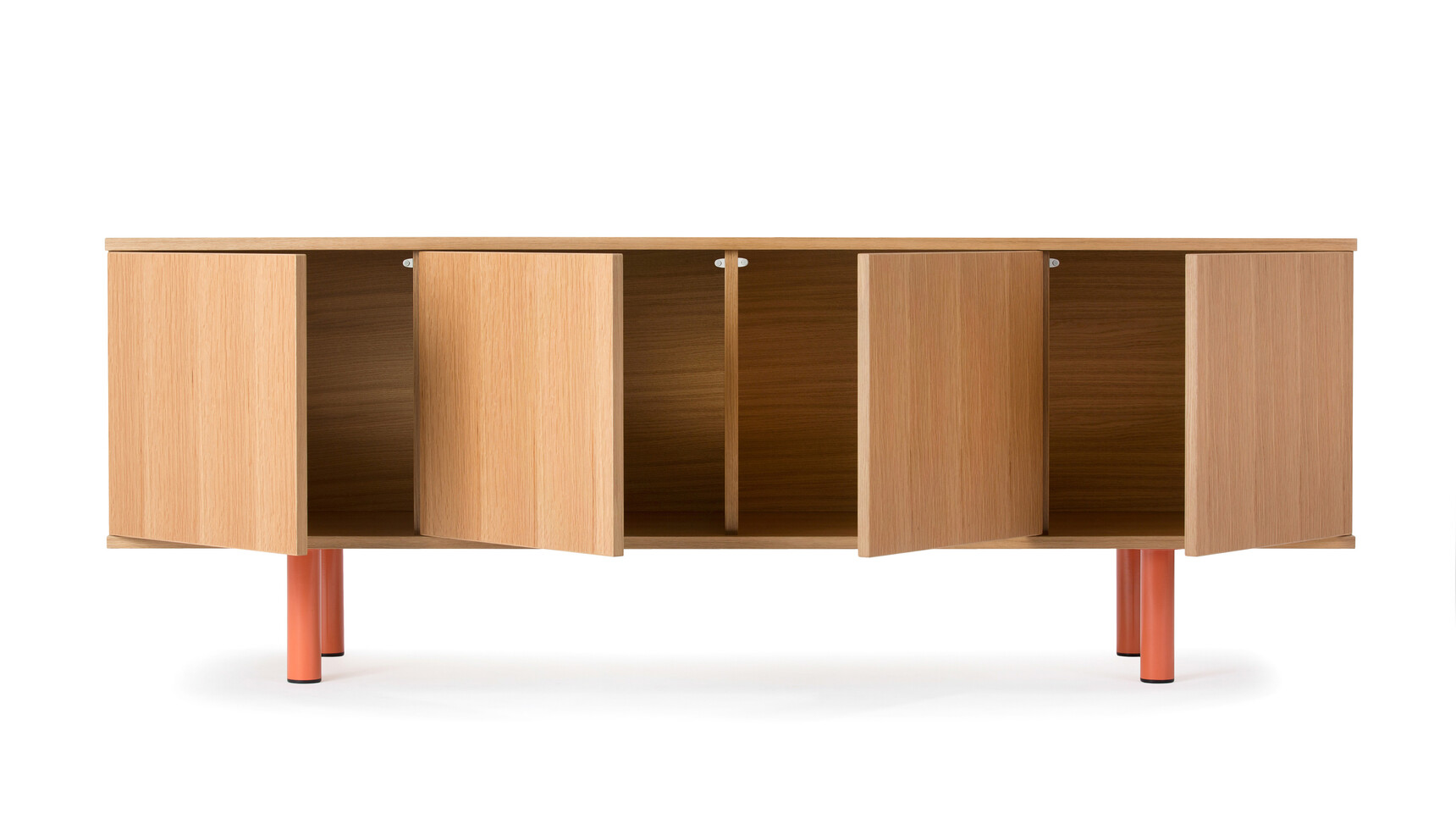 Deadgood Plex Sideboard Oak Veneer Finish Front Angle Family Image