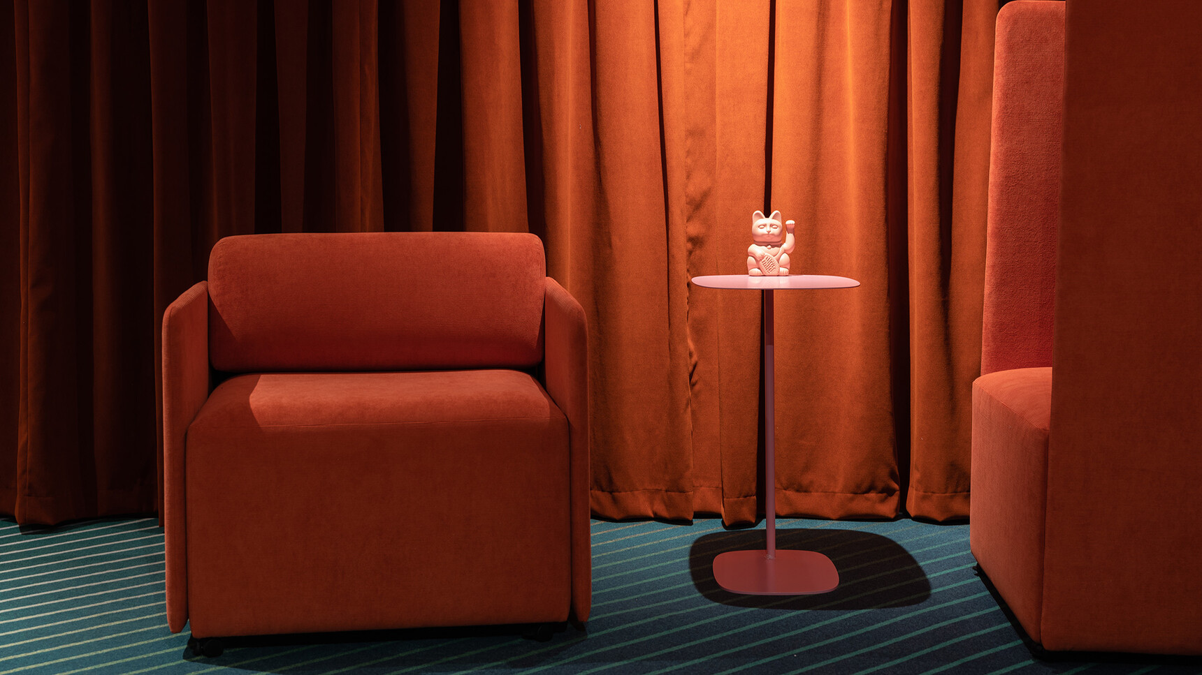 Deadgood ReWork Low Armchair Orange Upholstery Family Image