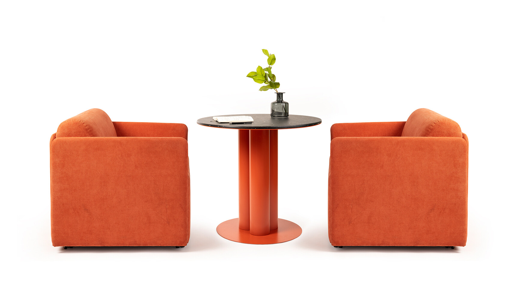 Deadgood ReWork Low Armchairs Orange Upholstery Family Image