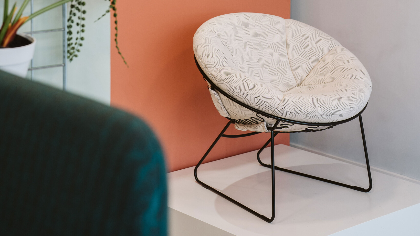 Deadgood Sprung Lounge Chair Black Frame Finishes In Situ