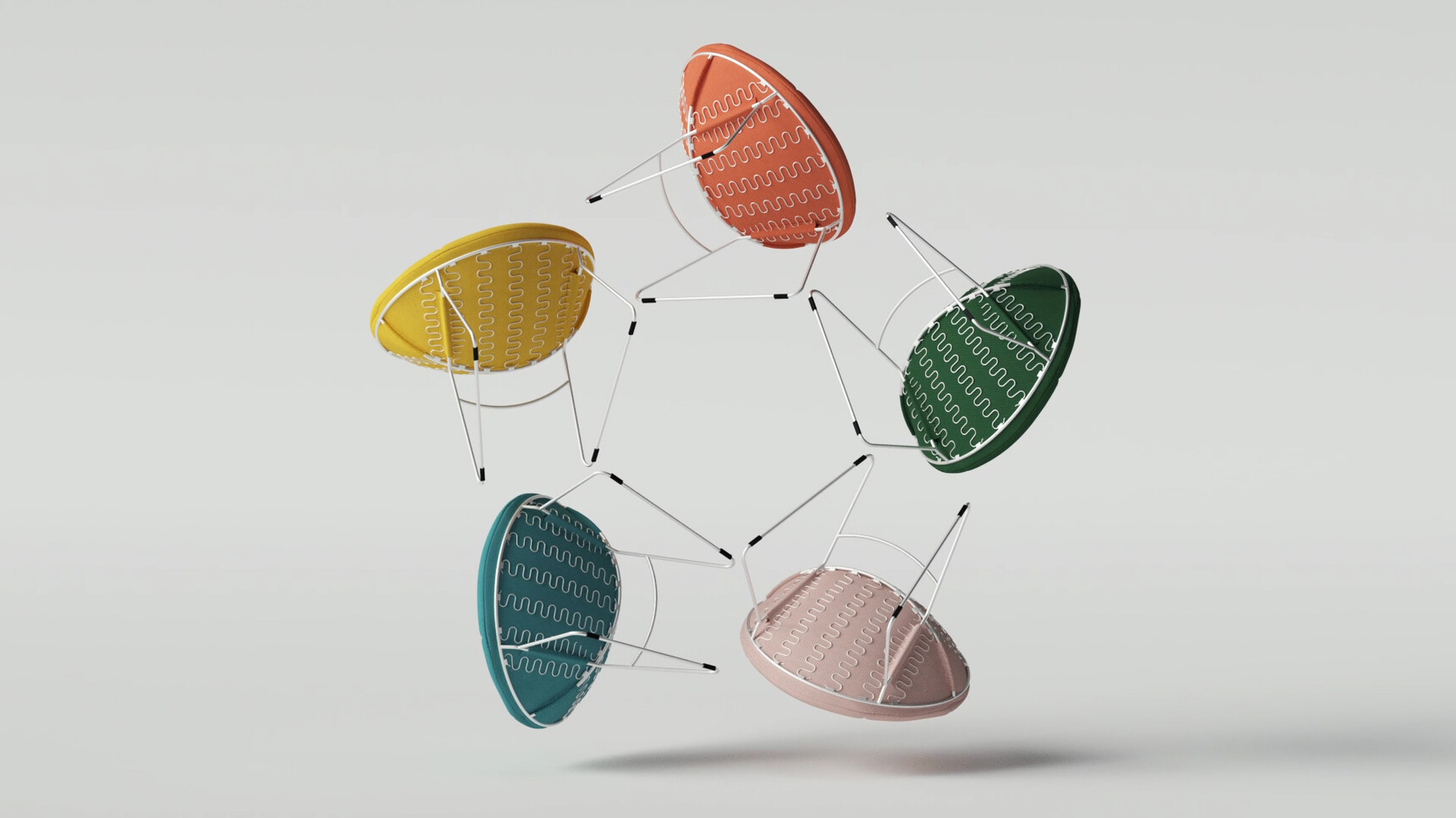 Five Deadgood Sprung Lounge Chairs Group Image