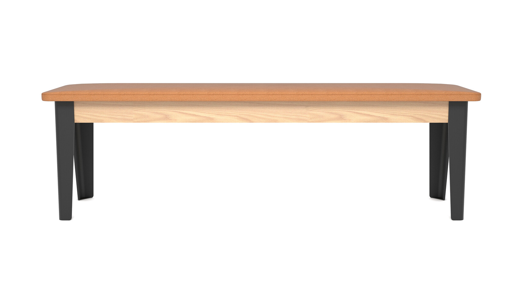 Deadgood Tree Bench | Large Orange Top Black Legs Family Image