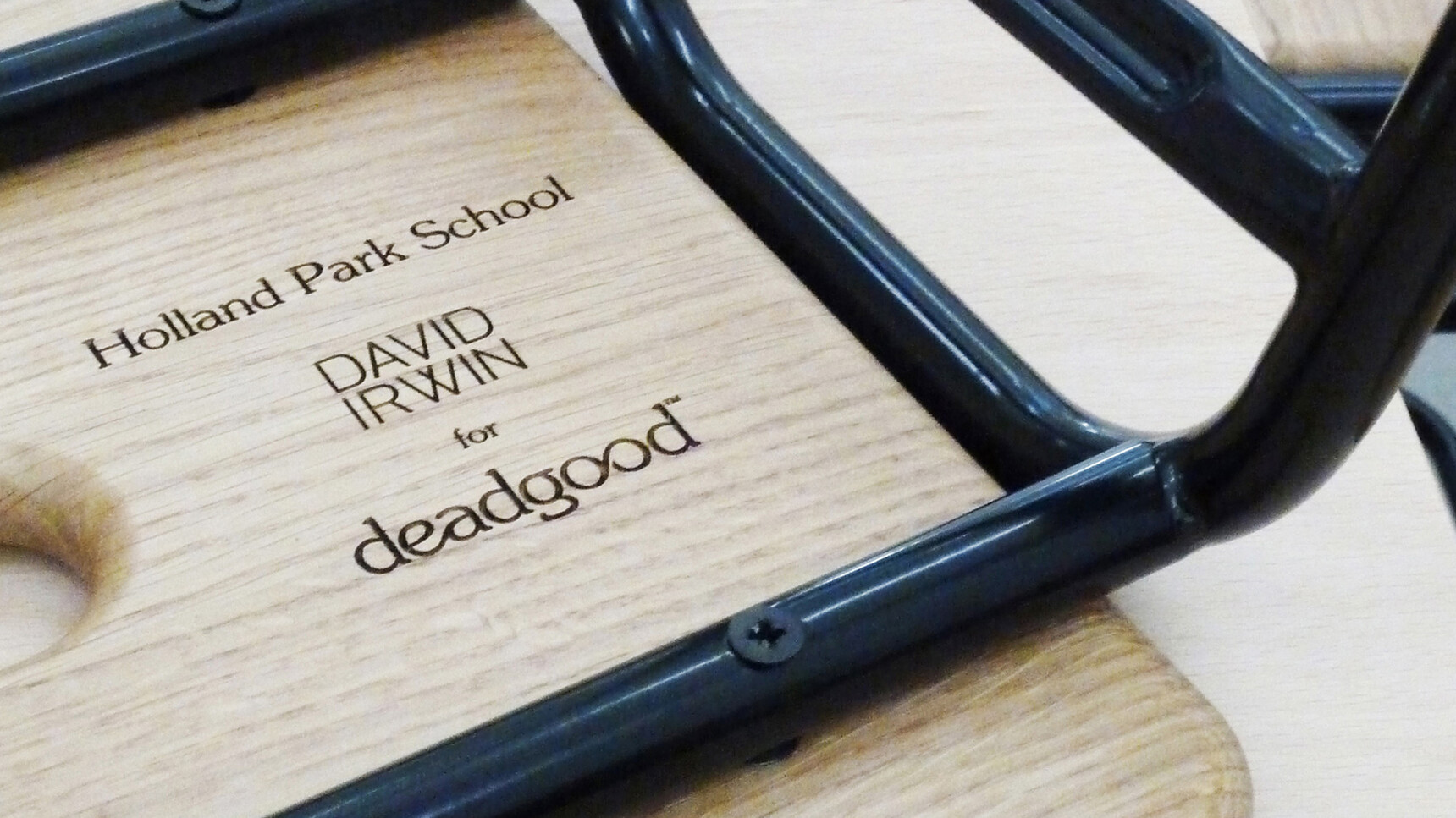 Deadgood Working Stools | Low Jet Black Detail Image
