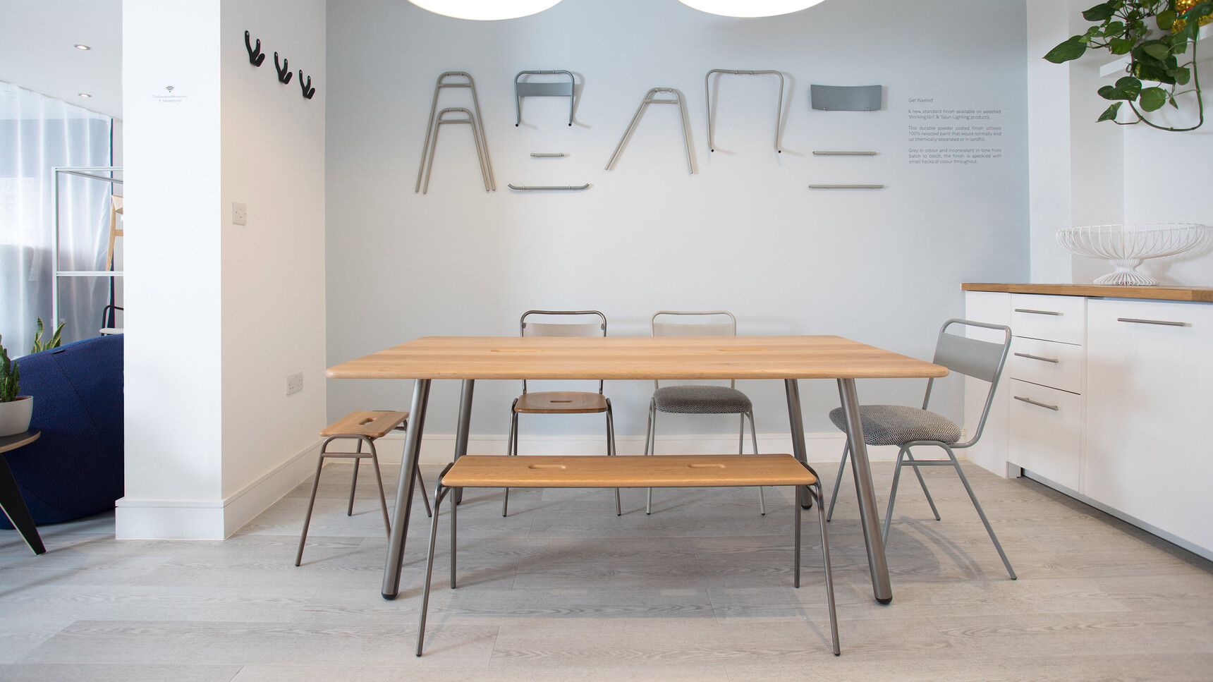Deadgood Working Benches With Working Stools In Office Environment