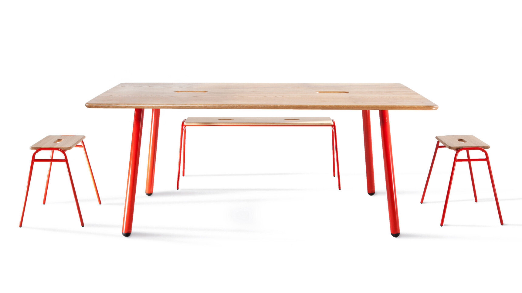 Deadgood Working Bench With Low Stools Family Image