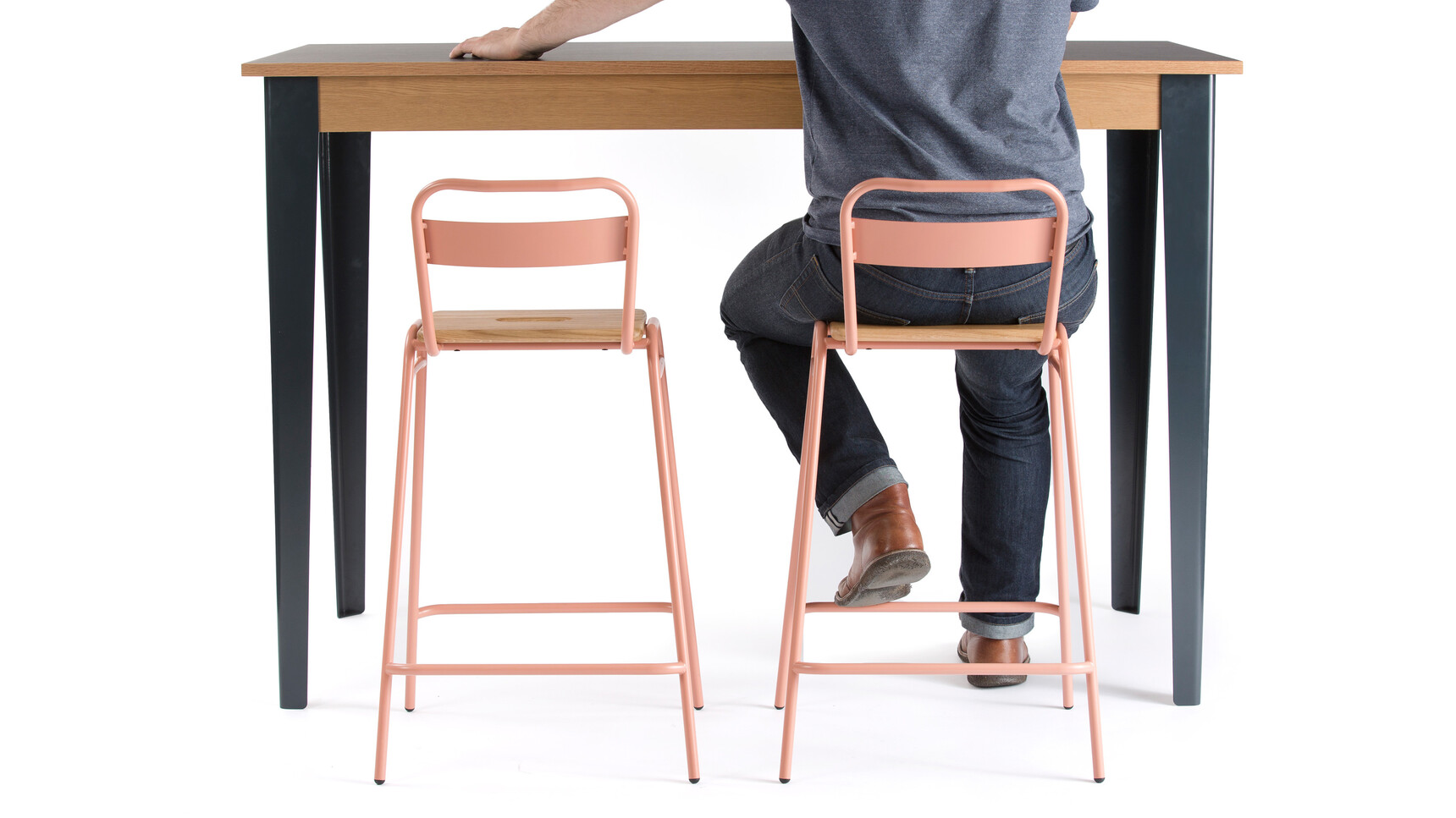 Deadgood Working Cross Stool Beige Red At Table Family Image