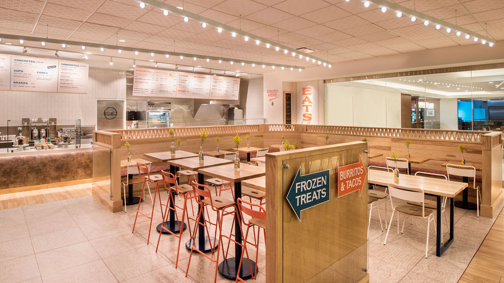 Deadgood Working Cross Stools In Restaurant Setting