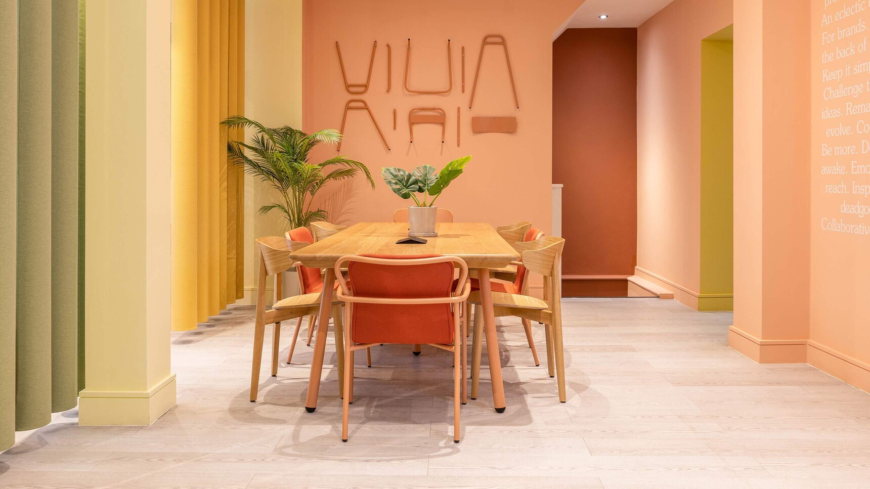 Deadgood Working Table | Large Solid Oak Finish In Office Setting