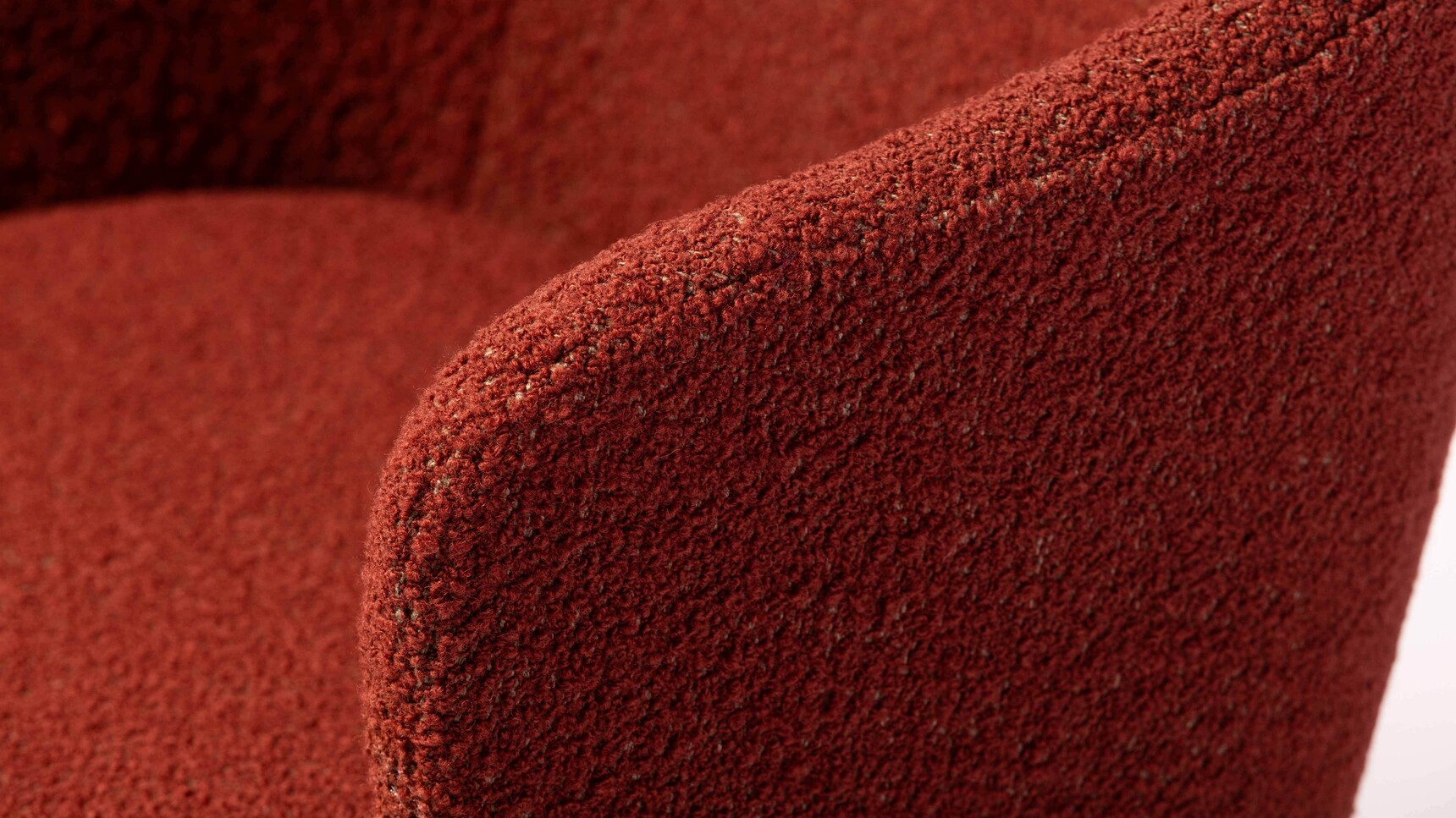 Deadgood Setter Swivel Meeting Chair | Five Star Base On Castors Red Upholstery Detail Image