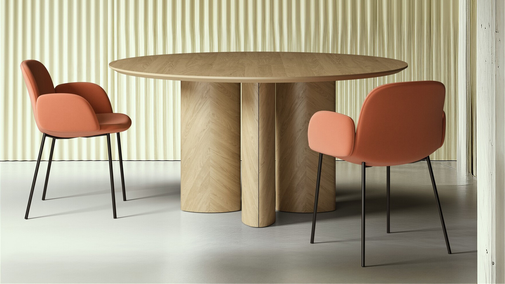 Elite Tully Meeting Chairs With Upholstered Arms | Four Leg Base Family Image