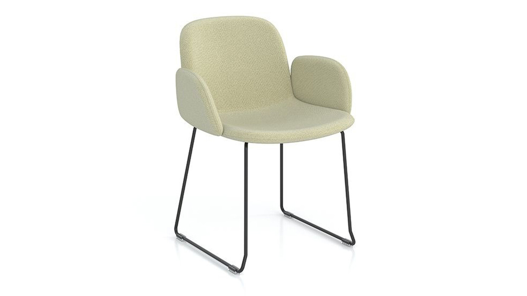 Elite Tully Meeting Chair With Upholstered Arms | Sled Base Family Image