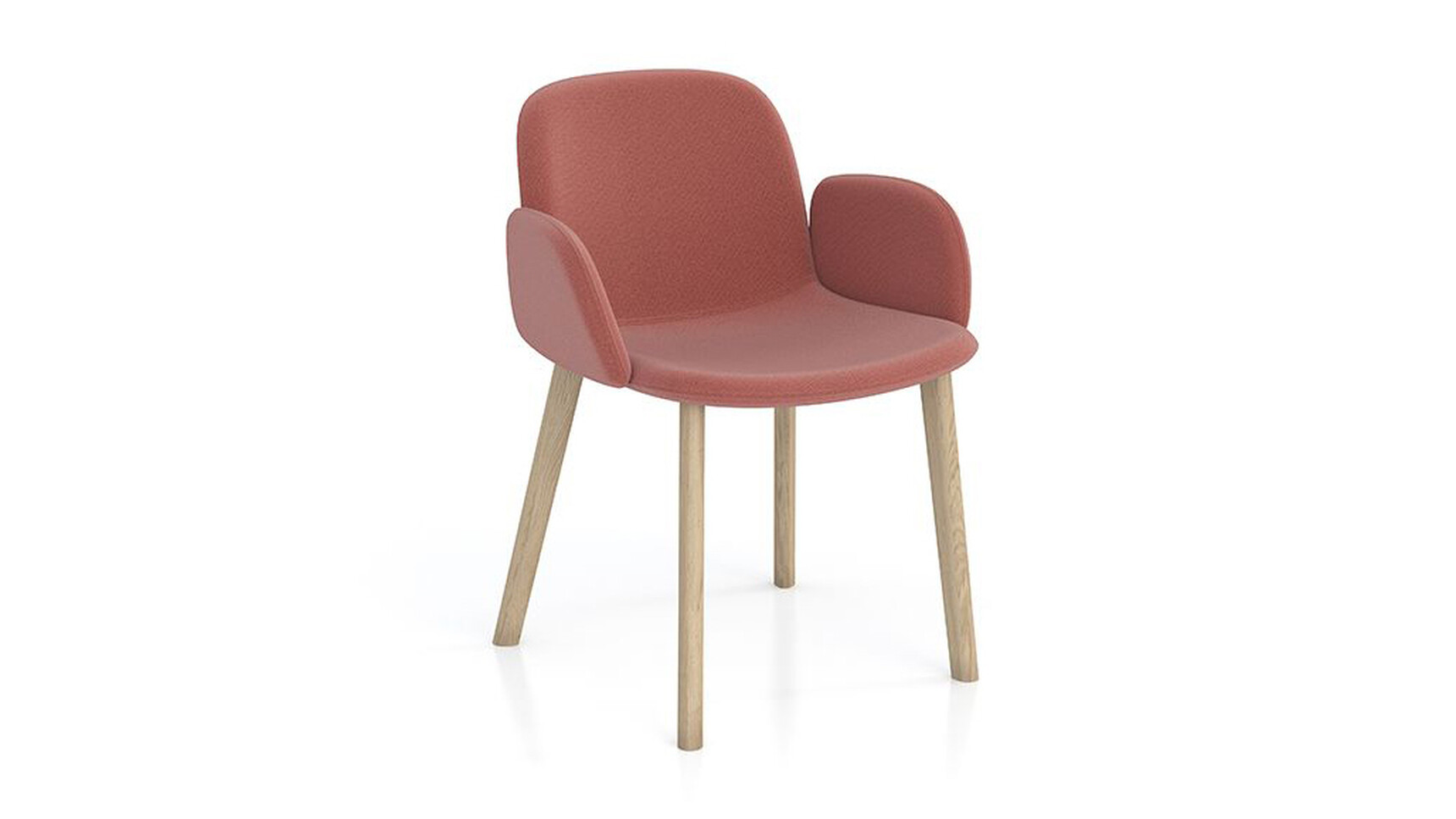 Elite Tully Meeting Chair With Upholstered Arms | Four Leg Wood Base Family Image