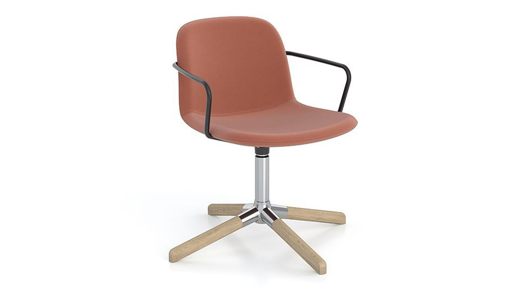 Elite Tully Meeting Chair With Arms | Flat Pyramidal Wood Base Family Image