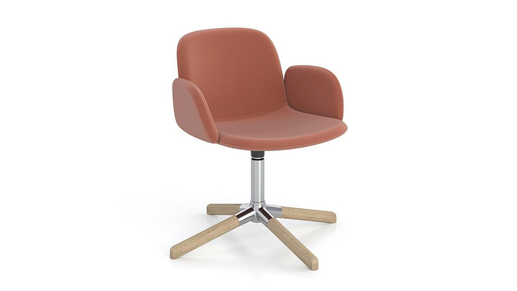 Elite Tully Meeting Chair With Upholstered Arms | Flat Pyramidal Wood Base Family Image
