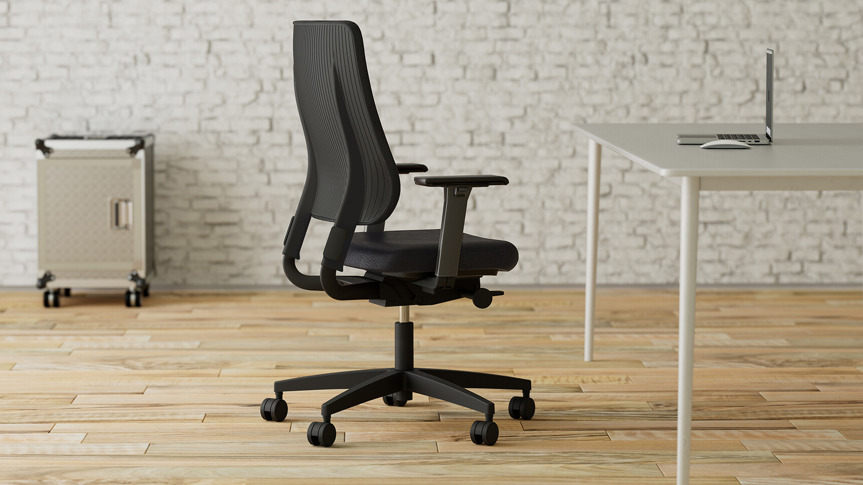 Viasit Drumback Creation Office Task Chair | All Black | Quick Ship Family Image