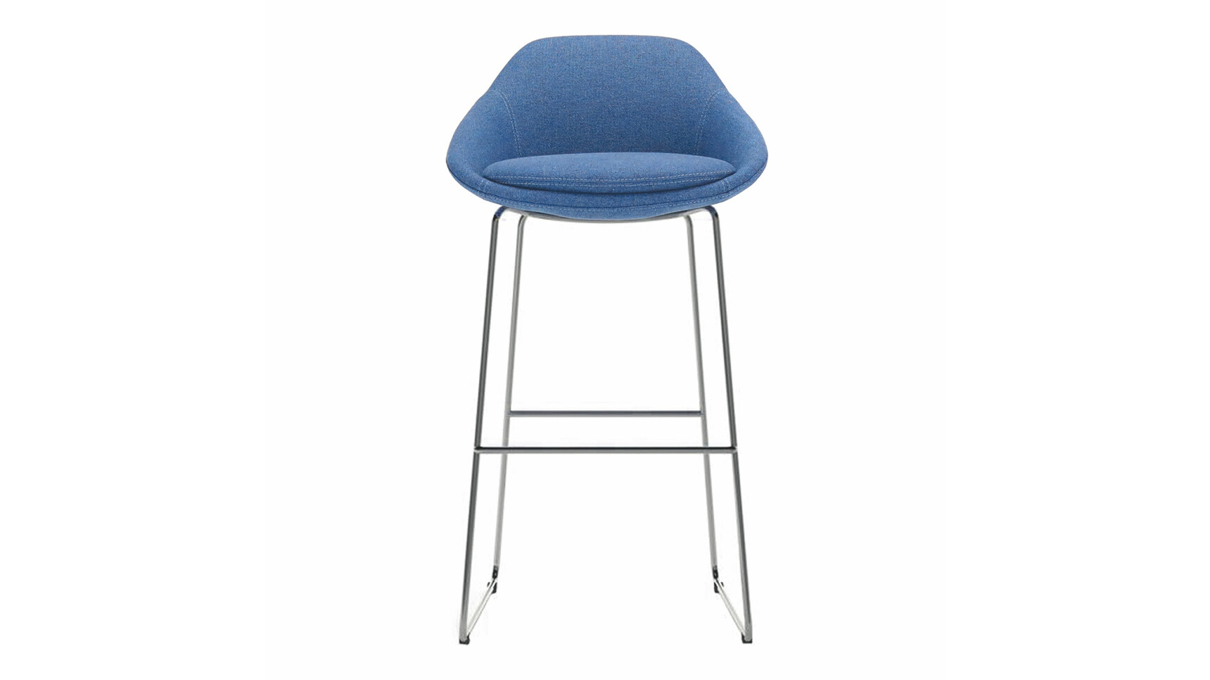 Elite Ovo Stool With Sled Base Front Angle Family Image