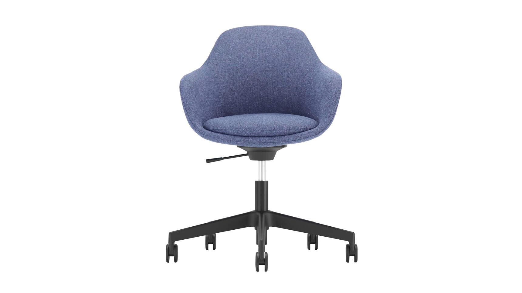 Elite Ovo Meeting Chair With Five Star Base OVOA5 S With Arms Black Finish Family Image