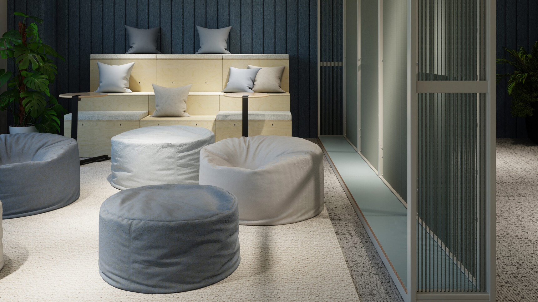 Connection Base Bean Bags | Large In Office Environment