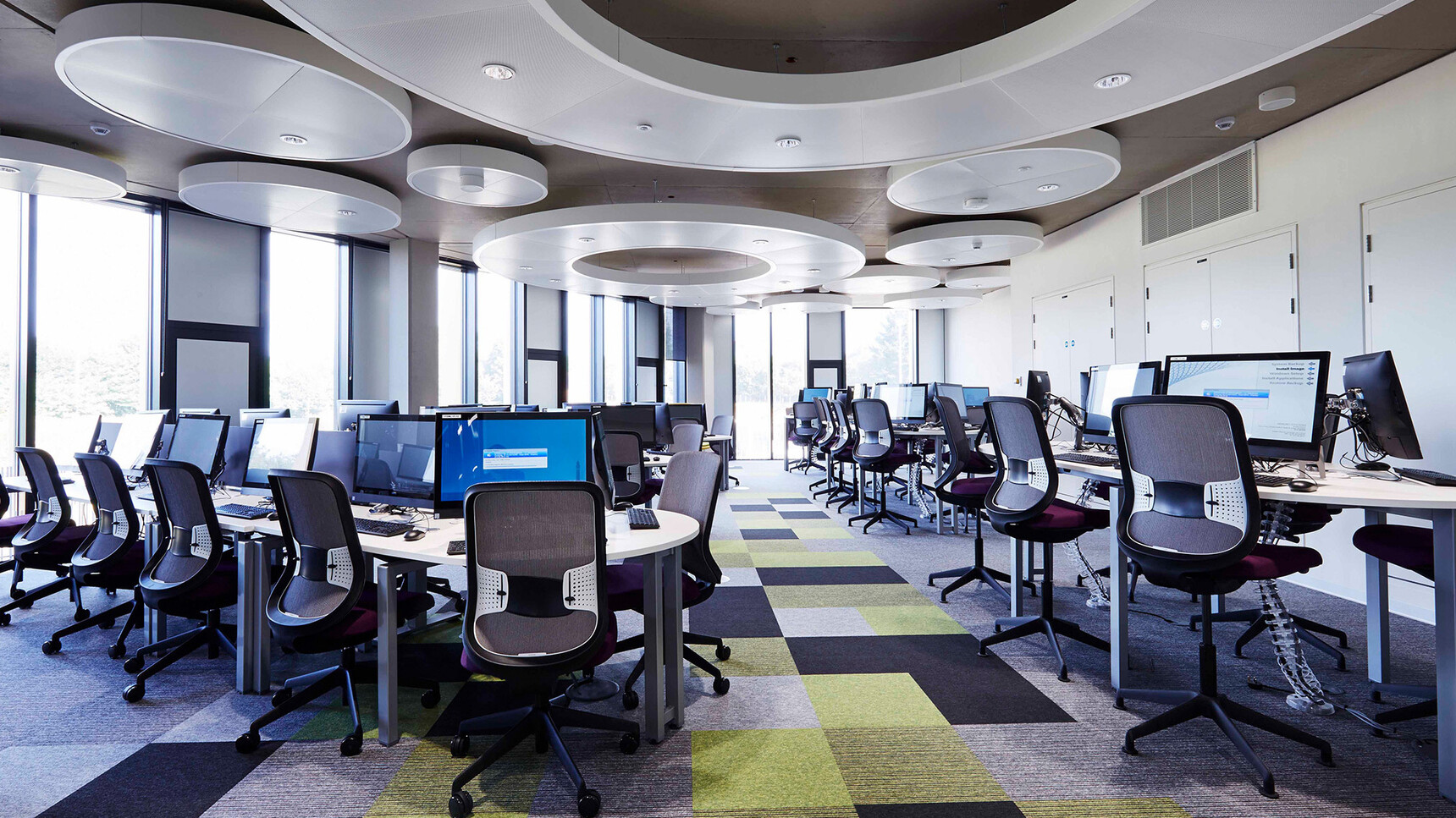 Various Orangebox Do Office Chairs In Black Upholstery And Base White Black Backrest At Desks