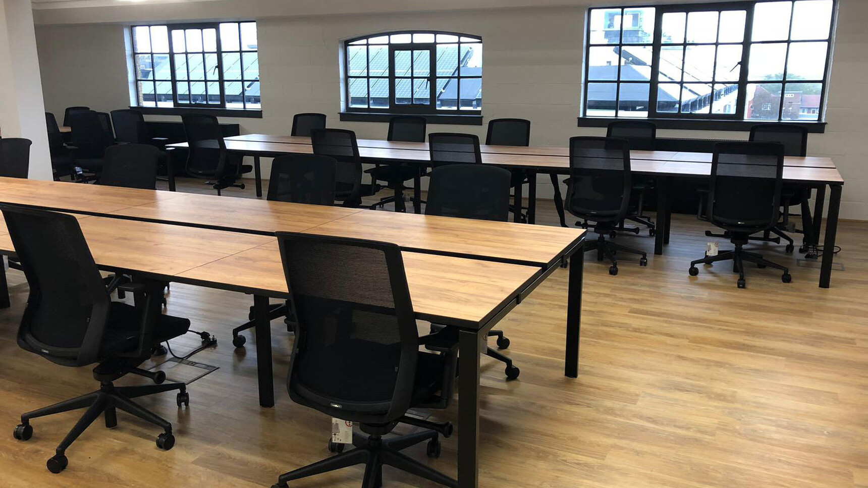 Various Workstories J1 Mesh Back Office Chairs Black Upholstery Finish At Desks Wood Finish Office