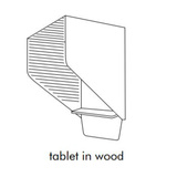 Horizontal tablet in Oak 650mm x 170mm