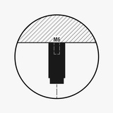 Ceiling suspended - Fixing System Screw 4 cables of 2 m