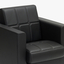 Seat and back upholstery with square stitching