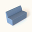 Upholstered Seat Unit Double