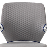 Trellis Grey With Sapphire Trim