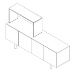 Plex 1 Shelf Module Left