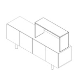 Plex 1 Shelf Module Right