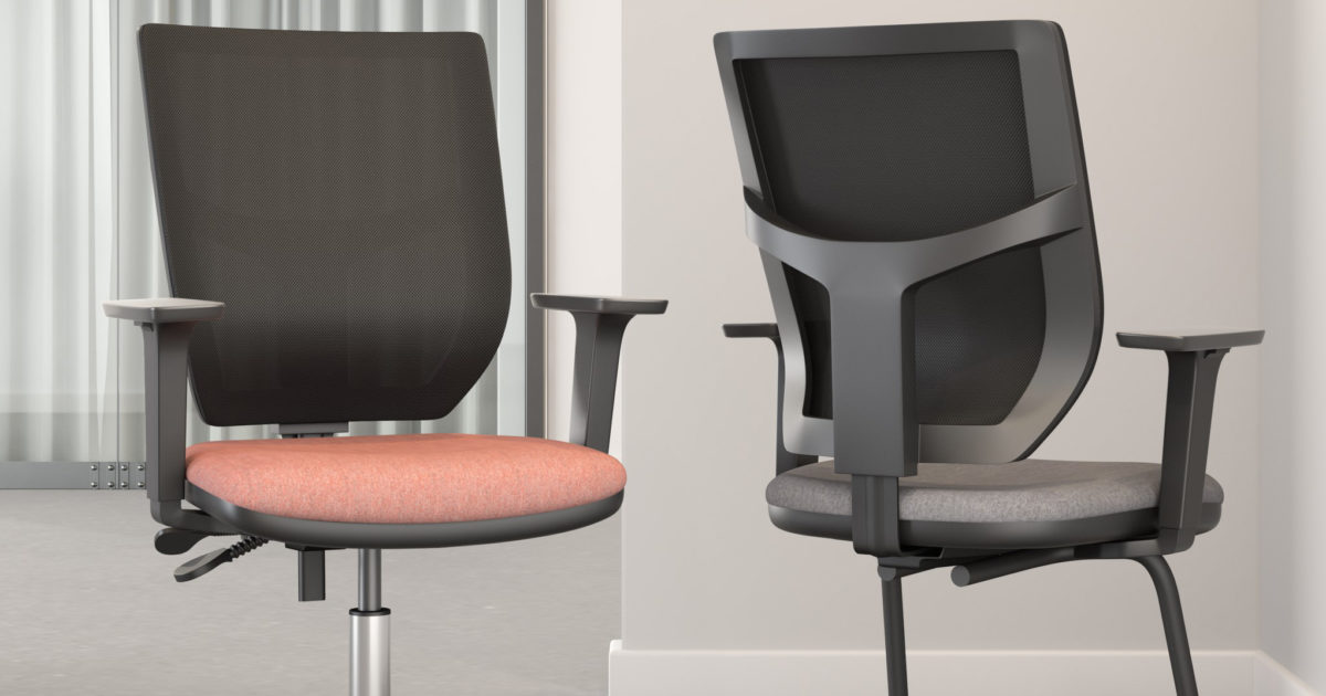 Elite Office Furniture Team Plus Mesh Back Office Chair Hunts Office