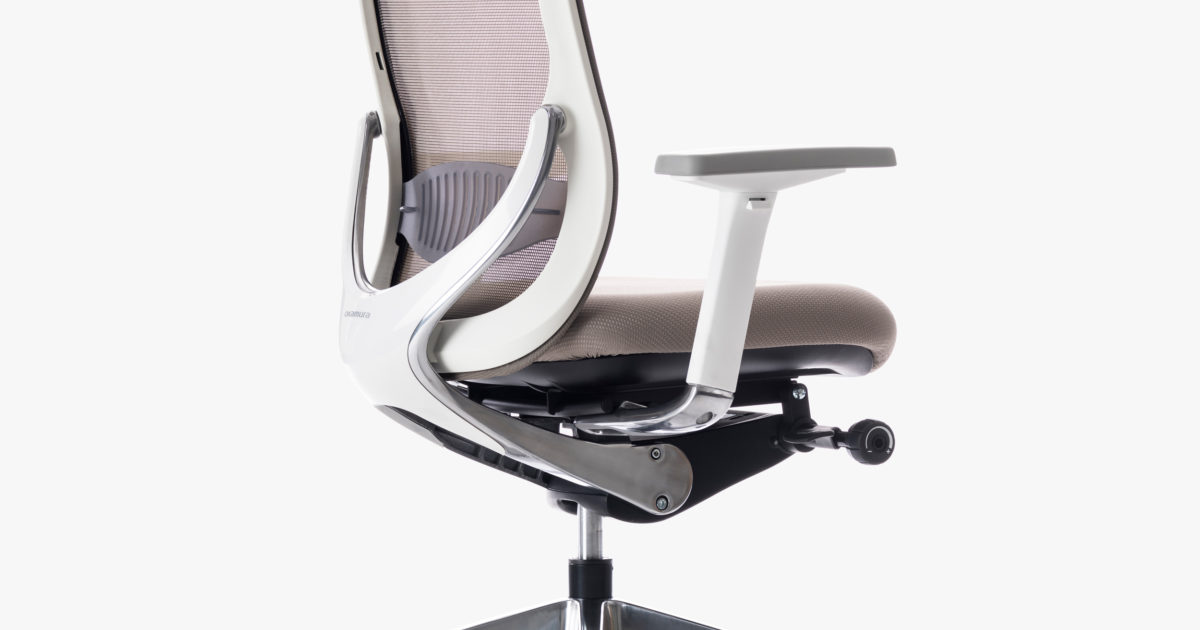 Okamura Zephyr Light Office Chair White Stone Hunts Office