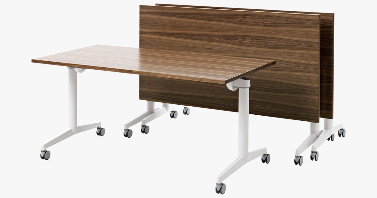 Steelcase Flip Top Twin Rectangular Meeting Table Hunts Office