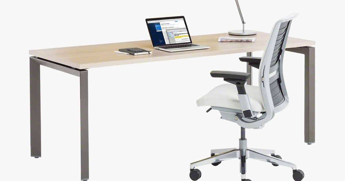 Steelcase Frameone Goalpost Leg Desk Hunts Office