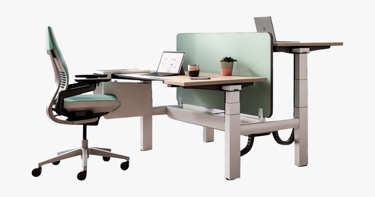 Steelcase Ology Height Adjustable Bench Desk with… Hunts Office