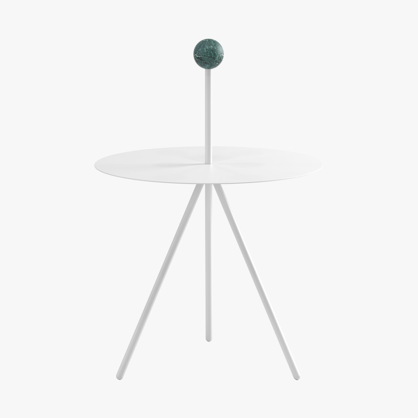 Viccarbe Trino Low Table With Marble Sphere Hunts Office