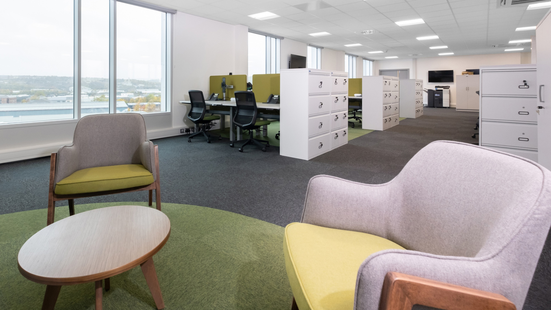 Elite Office Furniture Lusso Lounge Chair With Wood… Hunts Office