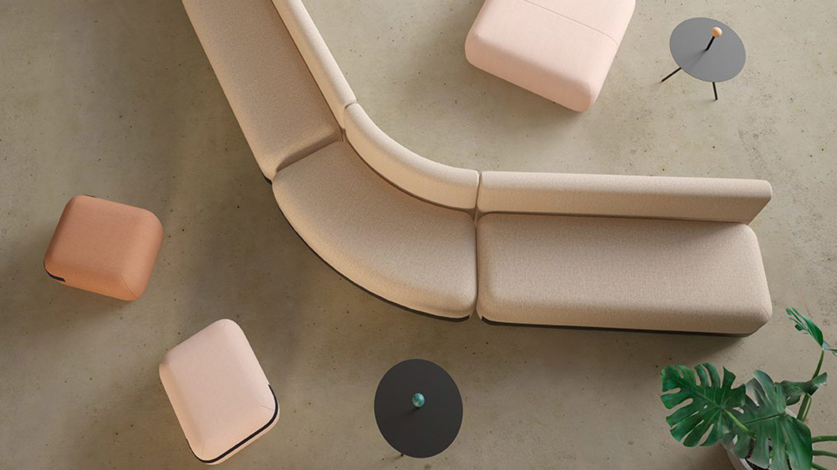 Viccarbe Trino Low Table With Oak Sphere Hunts Office