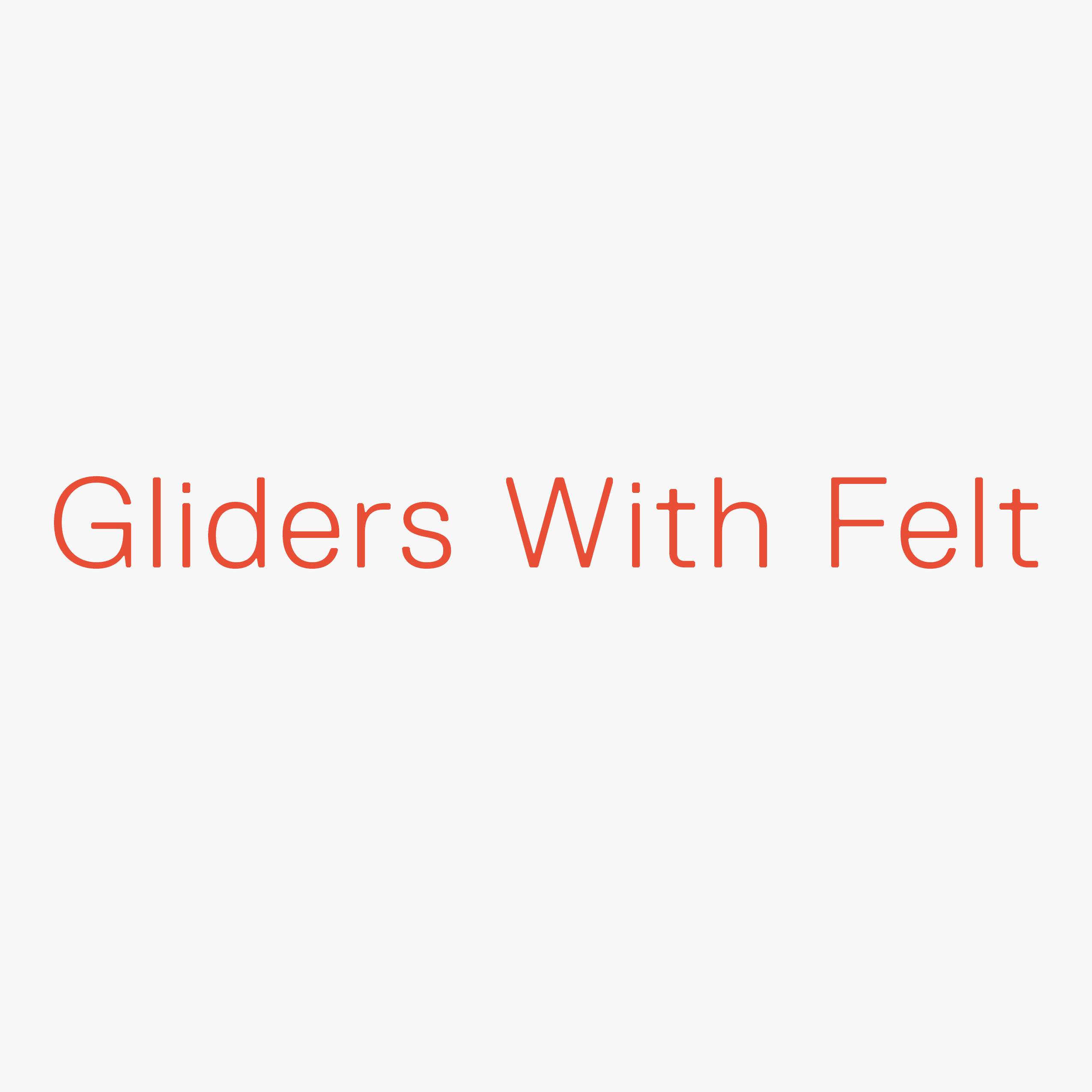 Gliders With Felt Passe Partout