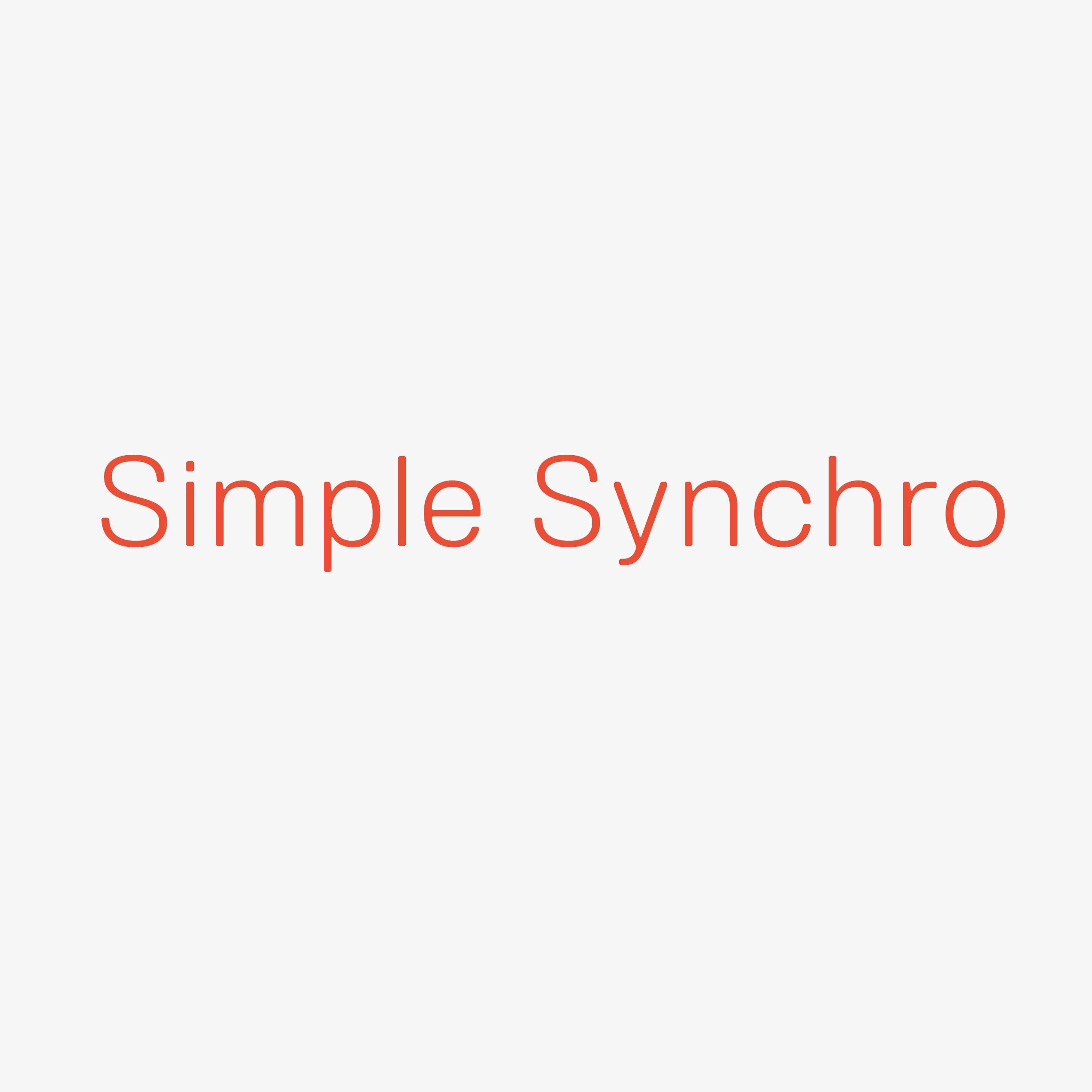 Simple Synchro Web On