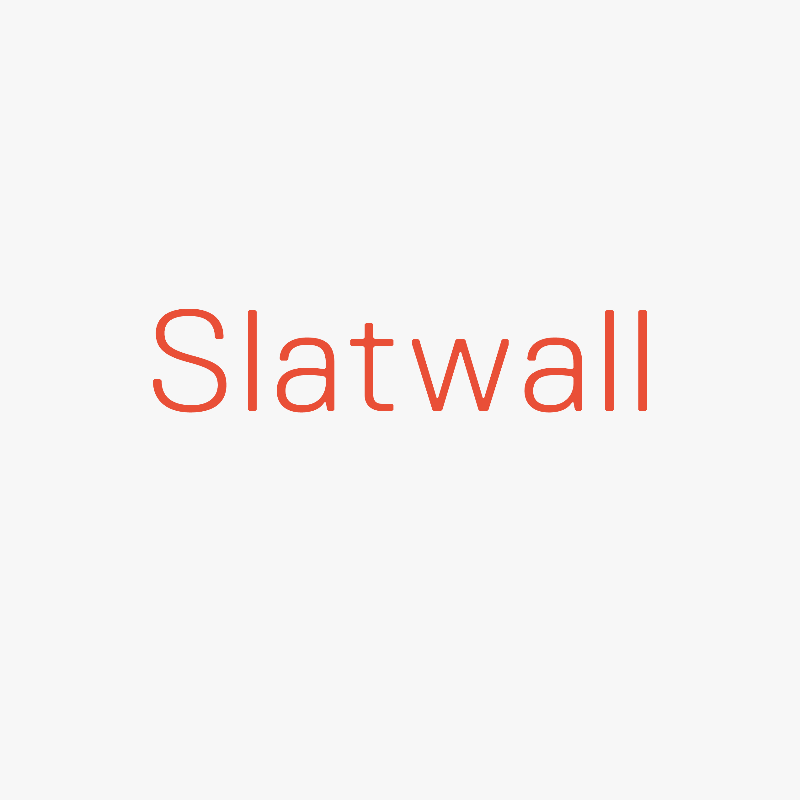Slatwall