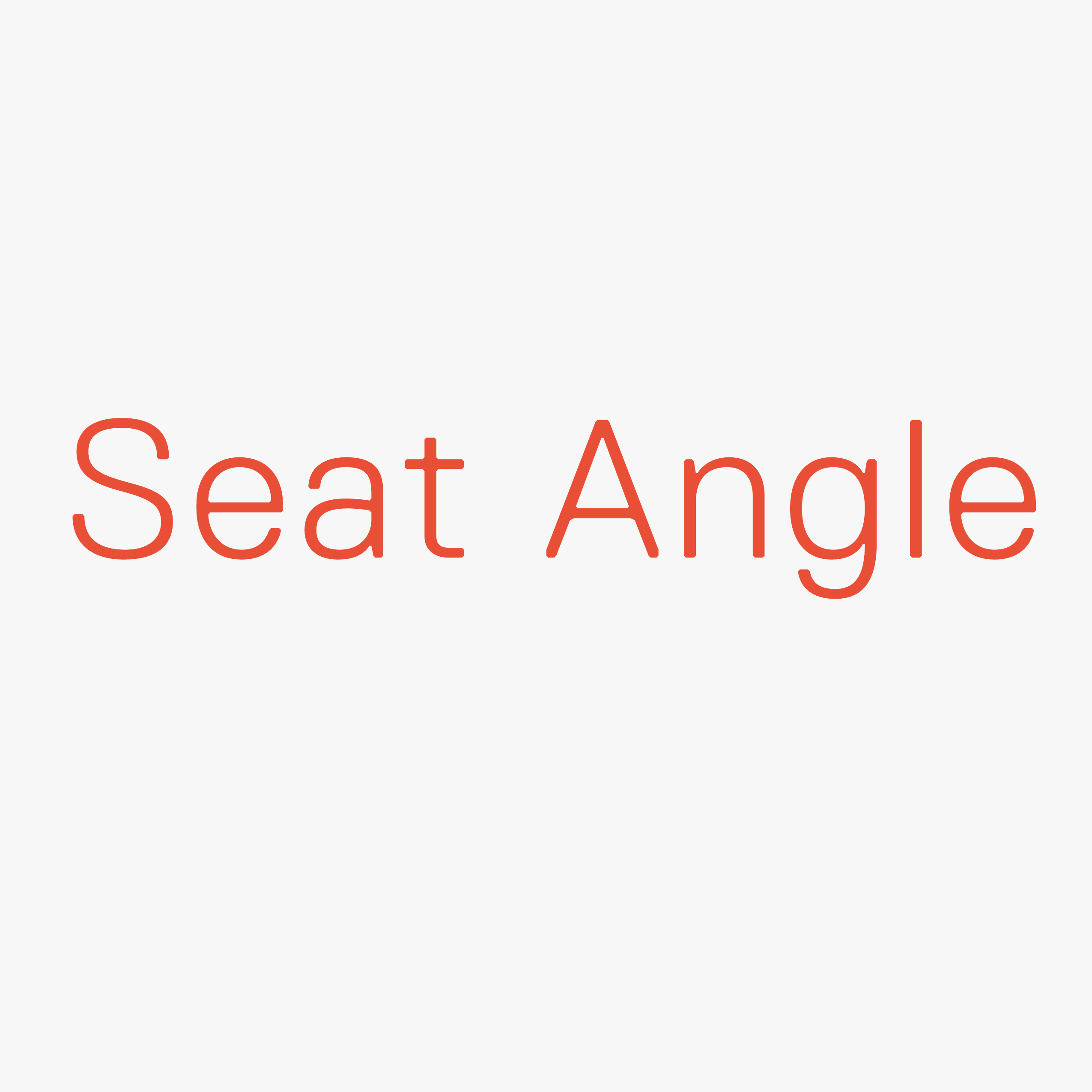 Spirit Seat Angle